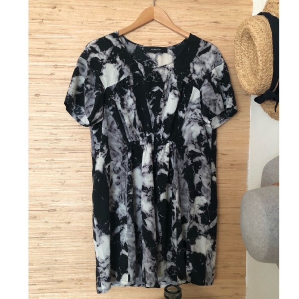 THAKOON silk marbled oversized dress